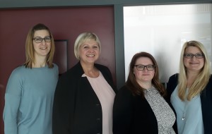 Unsere Sekretärinnen Michaela Scharf, Olga Reisch, Kristina Weber und Simone Baier (v.l.n.r.)